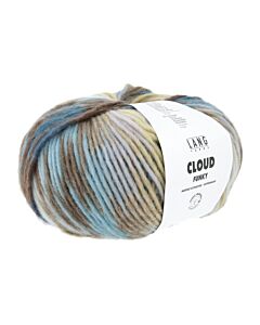 Lang Yarns Cloud Funky Merino Extrafine kl.28 goudgeel blauw bruin rood