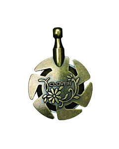Clover draadsnijder hanger antiek zilver 