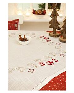 Rico Design borduurpakket voorbedrukt  tafelkleed kerstversiering 31161.52.23