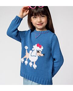 Phildar kindertrui met poedel breien van Cabotine