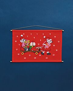 Permin borduurpakket Adventskalender Muizen 34-3284 telpatroon