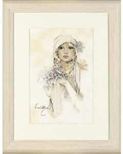 Sara Moon dame met lila bloem (lady with lila flower)