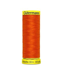 Gütermann Maraflex kleur 351 donker oranje is een elastisch naaigaren