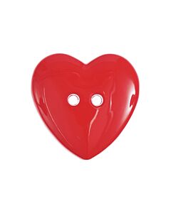 Rico design knoop rood hart 29x29mm 