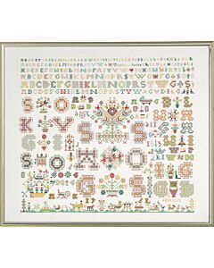 Permin borduurpakket merklap alfabet 39-5490 telpatroon