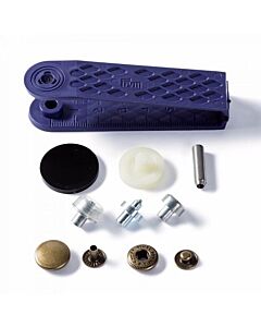 Prym anorak vernietbare drukknopen - 15mm oudmessing 10 stuks 