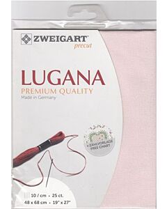 Borduurstof evenwaeve Murano 32ct/12.6 draadjes/p.cm. van Zweigart kl. 4115 roze afm. 48x68cm 