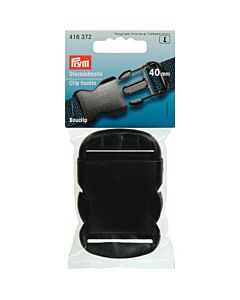Prym klikgespen sterk kunststof 40mm zwart