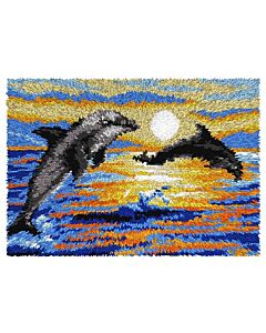 Orchidea smyrna knoopkleed dolfijnen 4196 voorbedrukt