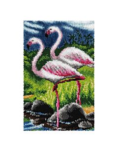 Orchidea smyrnapakket knoopkleed flamingo's 4233 voorbedrukt