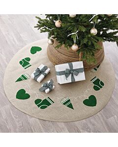 Permin borduurpakket kerstkleed 'kersthart groen' 45-5275 telpatroon