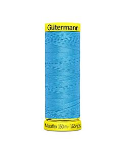 Gütermann Maraflex kleur 189 turquoise is een elastisch naaigaren