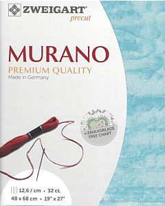 Borduurstof Murano 32counts/12.6 draadjes per cm kleur 5439 Vintage Blue van Zweigar