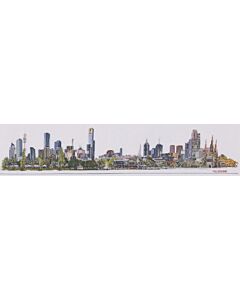 Thea Gouveneur borduurpakket 'Skyline Melbourne' 567 telpatroon