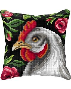 Borduurpakket kussenpakket kip orchidea 99017