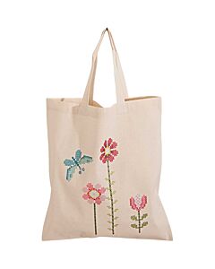 Katoenen tas van 38x45 cm om te borduren