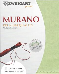Borduurstof Murano 32counts/12.6 draadjes per cm kleur 6083 mint groen van Zweigart
