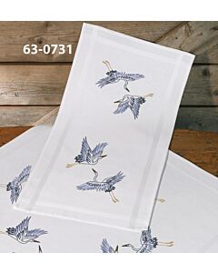 Permin borduurpakket tafelloper 'kraanvogels' 63-0731 voorbedrukt