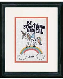 Dimensions borduurpakket geboortetegel be something magical 70-65218 telpatroon