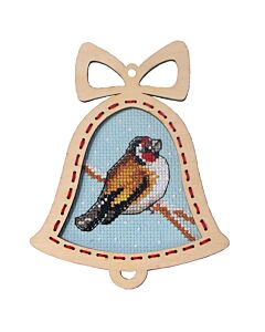 Orchidea borduurpakket distelvink 6648 telpatroon incl. houten frame