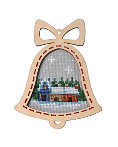 Orchidea borduurpakket huisjes 6649 telpatroon incl. houten frame