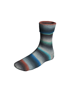 Lang Yarns Super Soxx Silk Color kl.467 WeekdaySoxx 4ply 100gr.