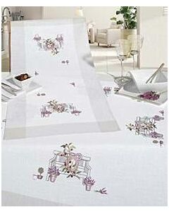 Borduurpakket voorbedrukt kleedje bank met olijventak van Rico 67201