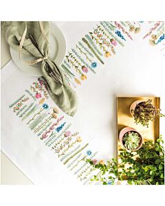 Rico Design borduurpakket kruidenweide tafelkleed voorbedrukt 