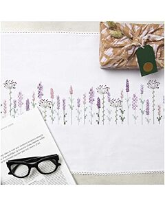 Rico Design tafellopertje lavendel  67472.54.18 voorbedrukt borduren in kruissteek