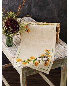 Permin borduurpakket loper Boterbloemen en huismussen 68-2457 telpatroon