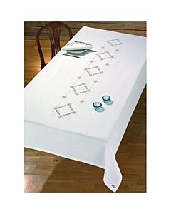 Hardanger tafelkleed wit van Permin 58-2630