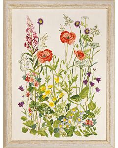 Permin borduurpakket wildbloemen 70-2315 telpatroon