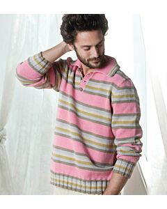 Herentrui met polokraag van phildar wol cabotine om zelf te breien 