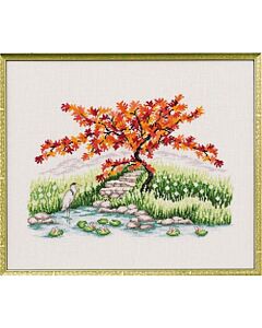 Permin borduurpakket Esdoorn bij de vijver 70-3131