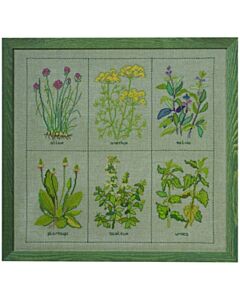 Borduurpakket  div kruidenpalntjes om te borduren  Permin 70-0130