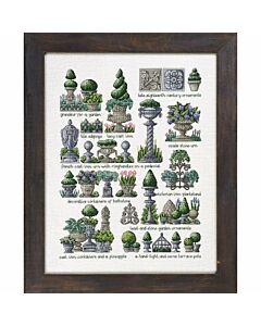 Borduurpakket Gardenornaments - Tuinornamenten van Permin 70-3435