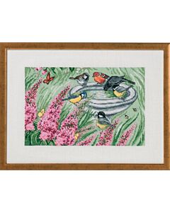 Permin borduurpakket vogelhuisjes om te borduren 90-9396