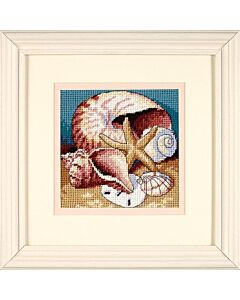 Voorbedrukt borduurpakket schelpen van Dimensions  7219