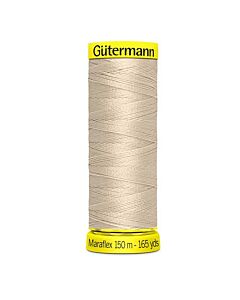 Gütermann Maraflex kleur 802 off white is een elastisch naaigaren