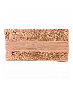 Rico Design baddoek met aida rand om te borduren bruin 740203.66