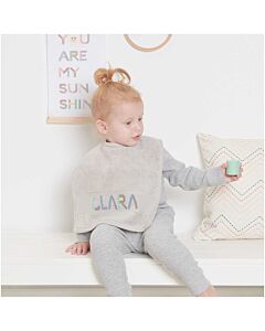 Rico Design baby slabbetje met aida rand om te borduren baby  beton grijs  740277.70