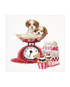 Borduurpakket Cupcake Puppy van Thea Gouverneur 741