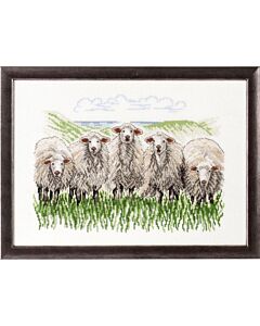 Borduurpakket schapen van Permin 90-7433