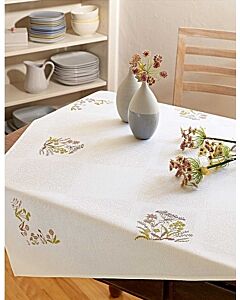 Borduurpakket tafelkleed met telpatroon grassen Rico design 78640.52.21