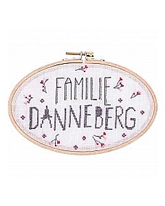 Borduurpakket naambordje van Rico design 80163.54.00