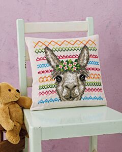 Permin borduurkussenpakket Alpaca 83-3326 telpatroon