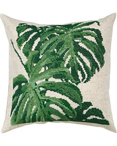 Permin borduurkussenpakket monstera 83-9728 telpatroon