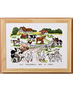 Permin borduurpakket old macdonald boerderij 90-4425 telpatroon