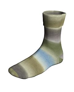 Lang Yarns Super Soxx Color kl.505 ColorfulCitiesSoxx (grijs/lichtblauw/groen) is een 4 draads sokkenwol