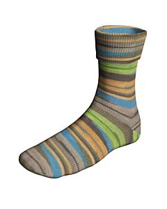 Lang Yarns SuperSoxx Color 4ply FjordSoxx kl.535 is een 4 draads sokkenwol